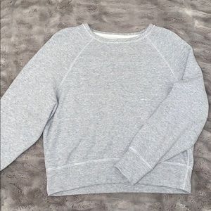 Rag & Bone distressed grey crew neck